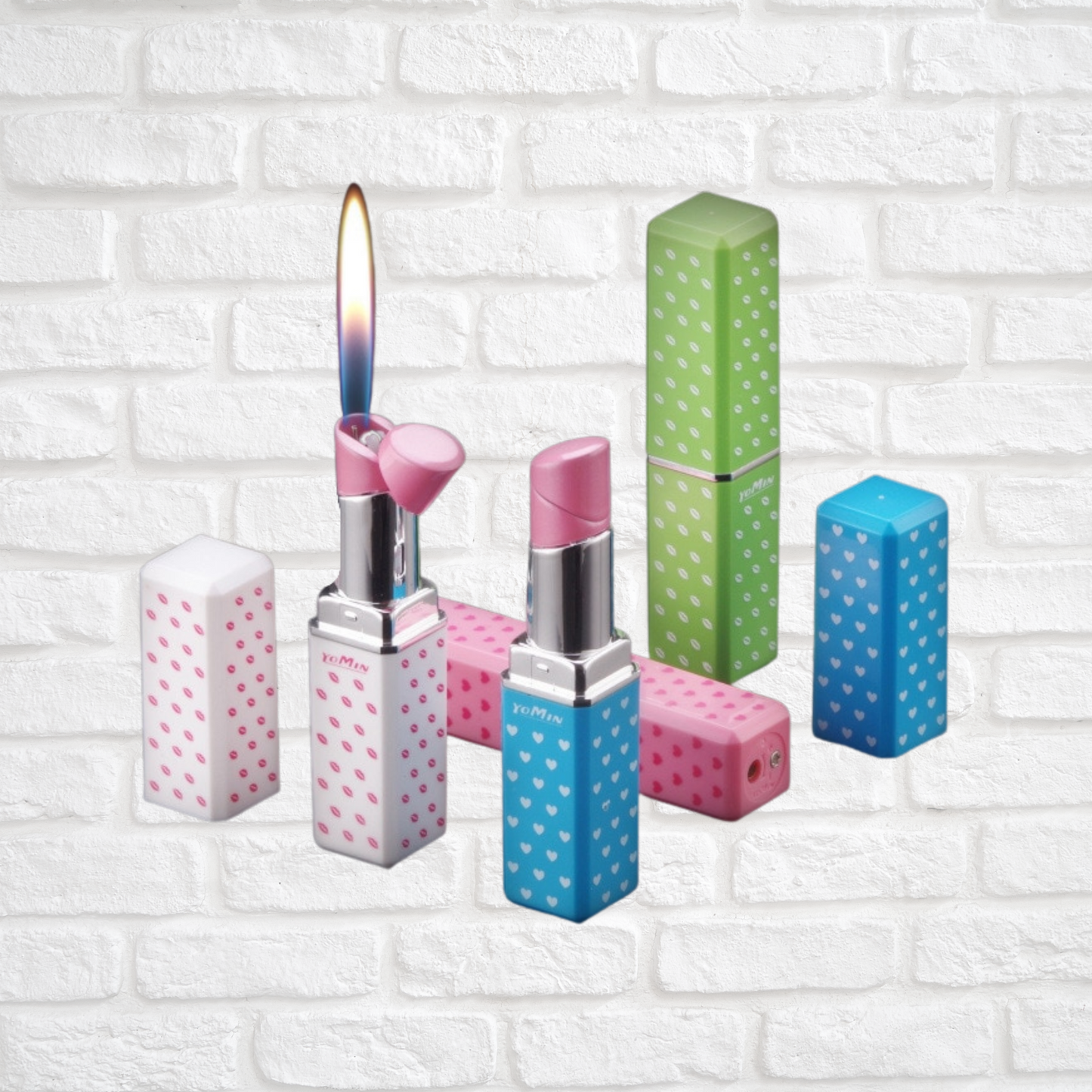 Refillable Lipstick Butane Lighter