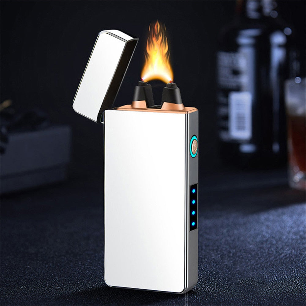 Powerful Windproof USB Lighter with Big Firepower