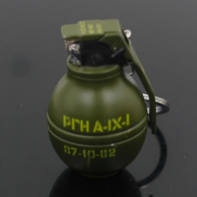 Keychain Grenade Shape Gas Lighter