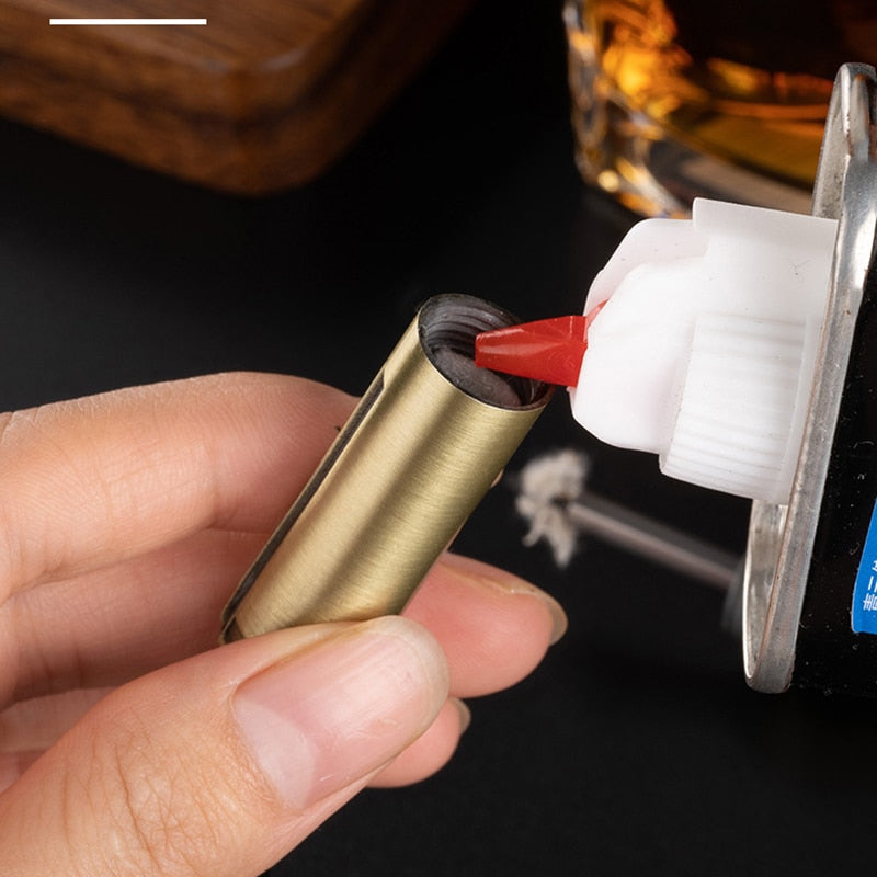 Portable Permanent Match Bottle Opener Keychain Lighter