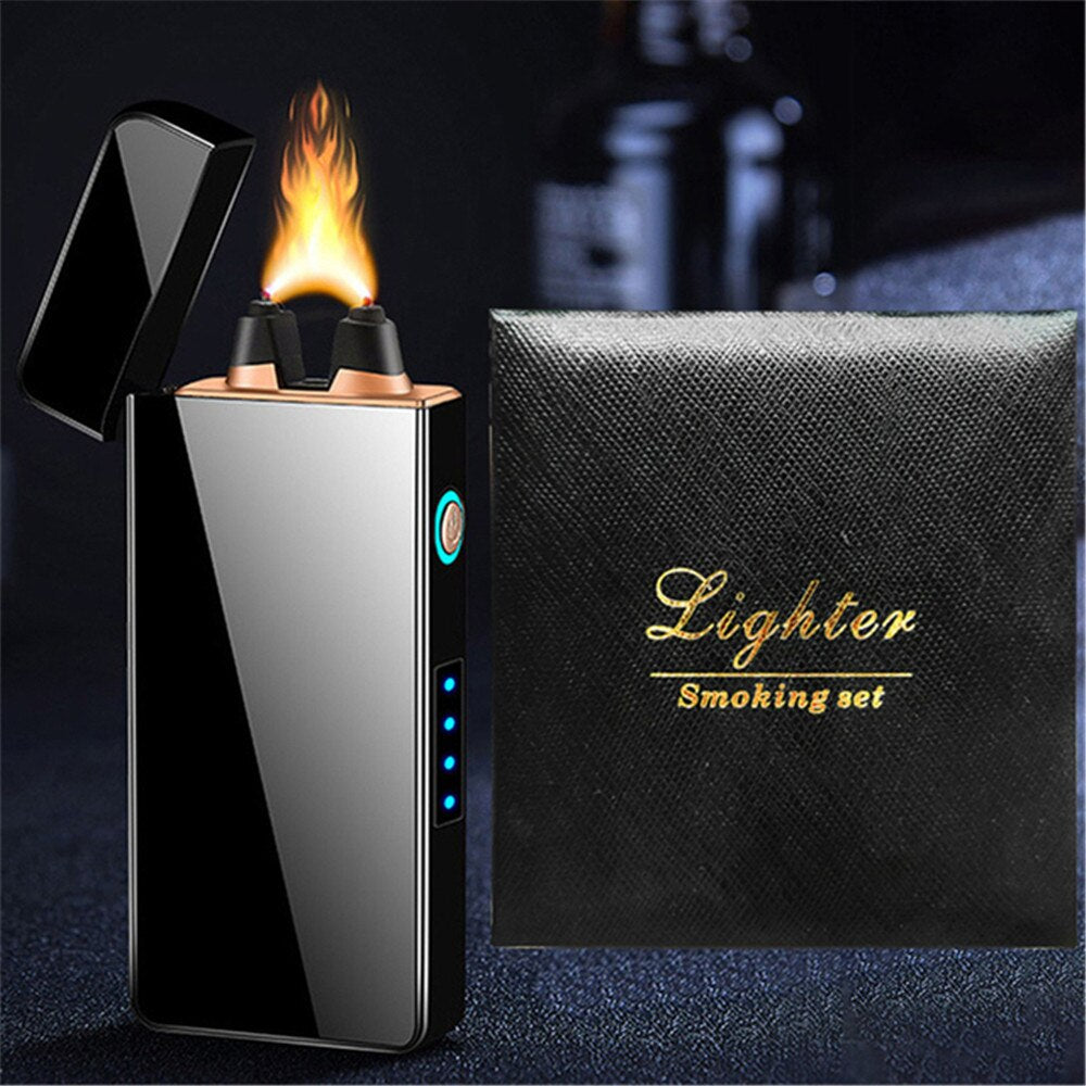 Powerful Windproof USB Lighter with Big Firepower