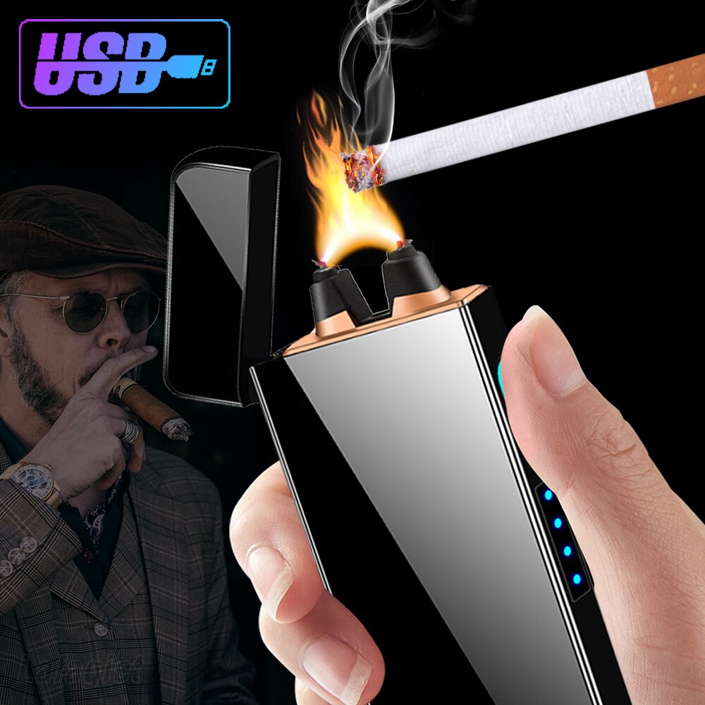 Powerful Windproof USB Lighter with Big Firepower