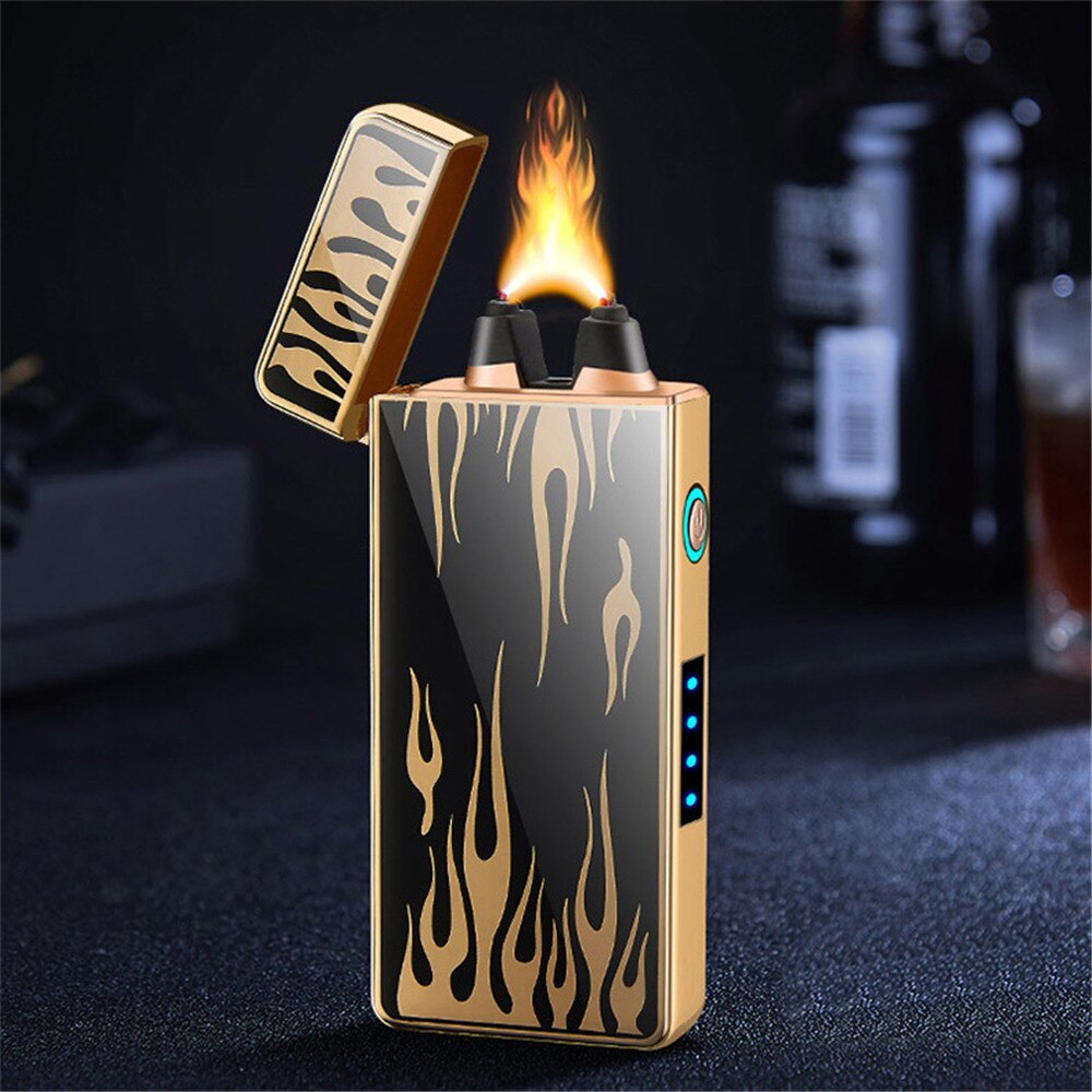 Powerful Windproof USB Lighter with Big Firepower