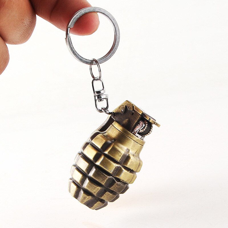 Keychain Grenade Shape Gas Lighter