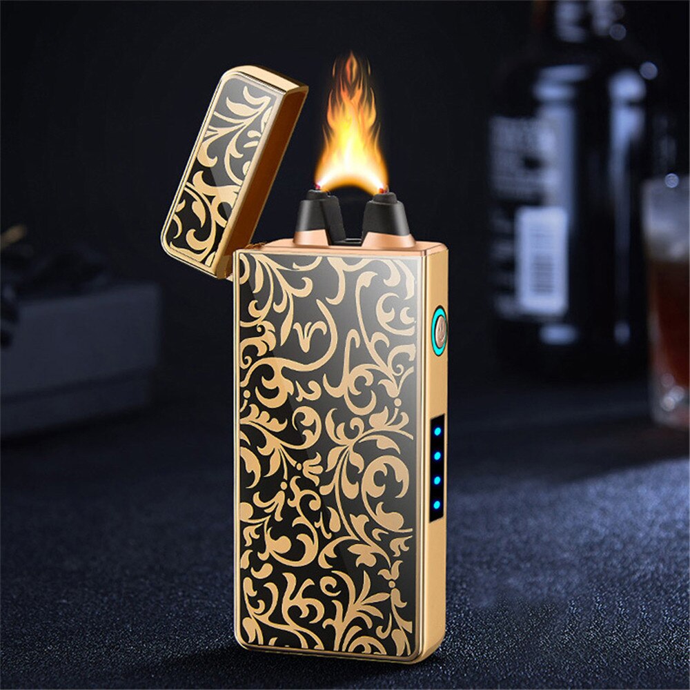 Powerful Windproof USB Lighter with Big Firepower