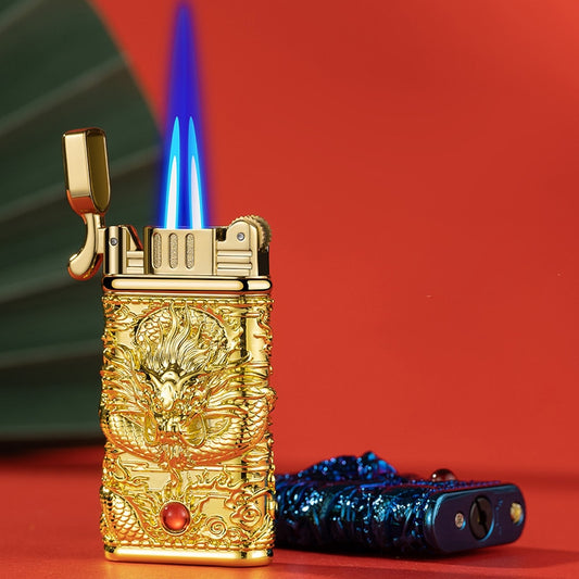 Cigar Windproof Double Flame Lighter