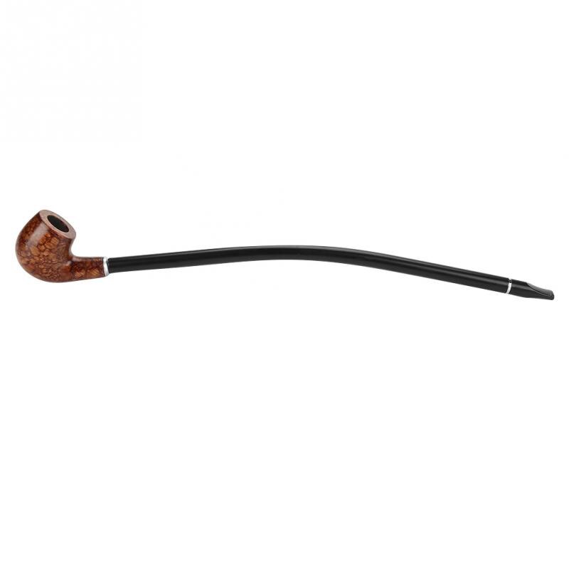 Brown Long Handle Tobacco Smoking Pipe