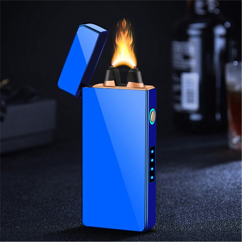 Powerful Windproof USB Lighter with Big Firepower