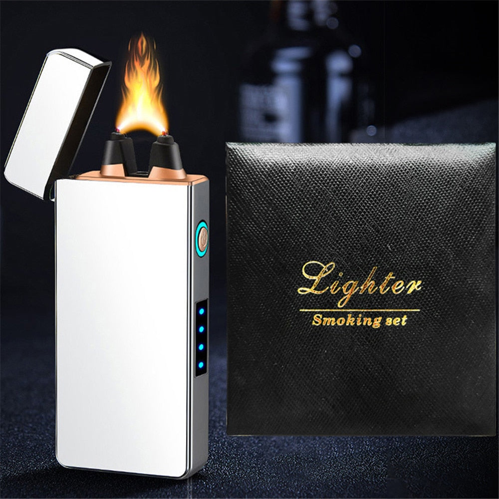 Powerful Windproof USB Lighter with Big Firepower