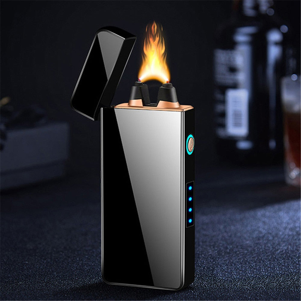 Powerful Windproof USB Lighter with Big Firepower