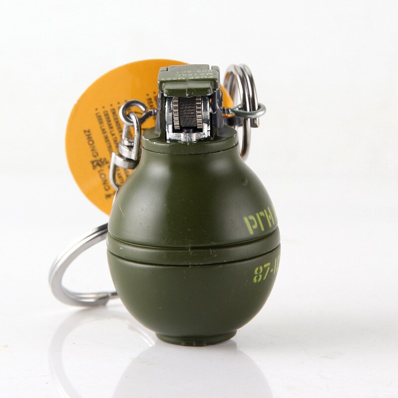 Keychain Grenade Shape Gas Lighter