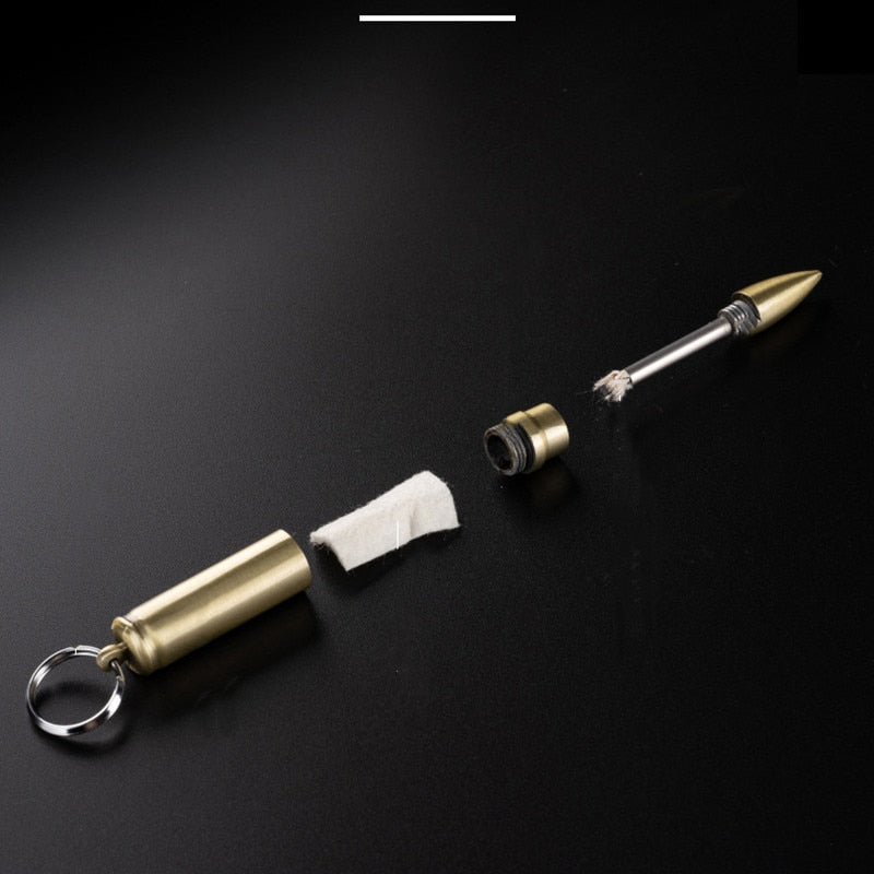 Portable Permanent Match Bottle Opener Keychain Lighter
