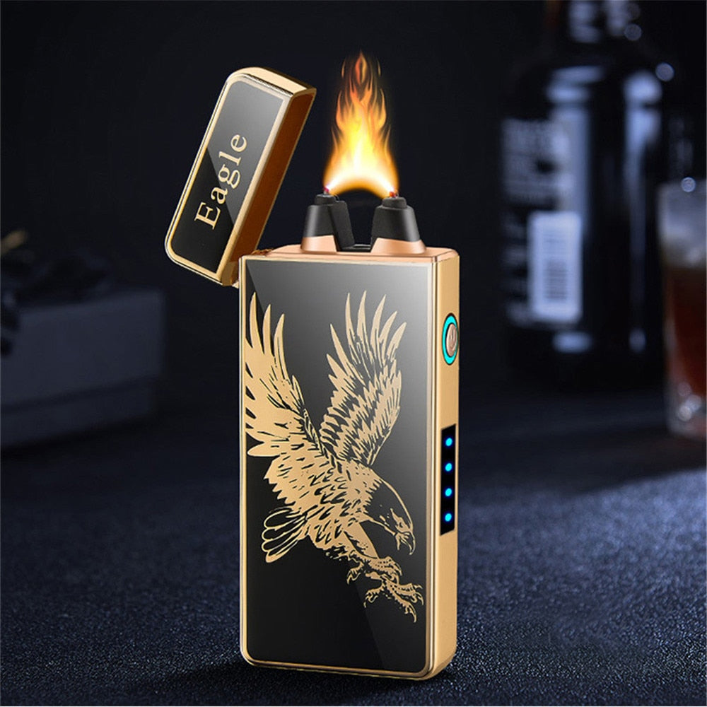 Powerful Windproof USB Lighter with Big Firepower