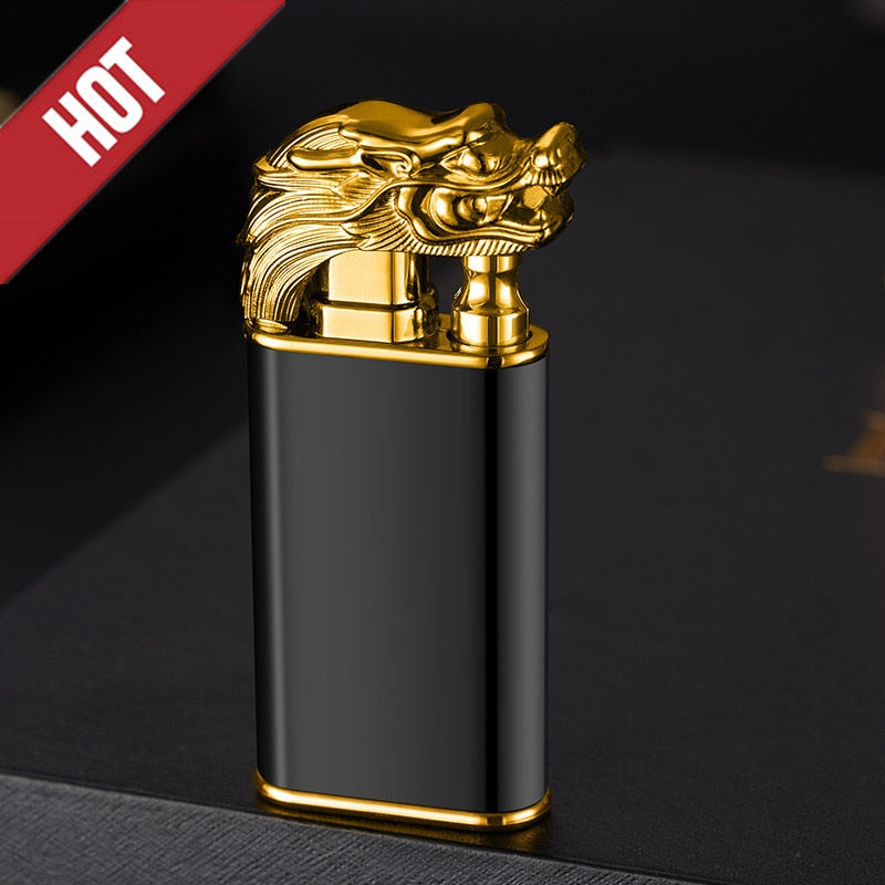 Dual Blue Flame Double Fire Dragon Lighter
