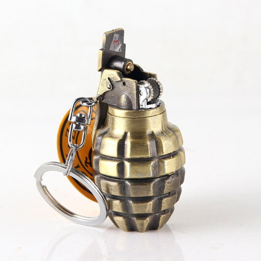 Keychain Grenade Shape Gas Lighter